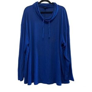 Lane Bryant Blue Crowl Neck Sweater